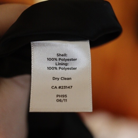 Talbots Black Bubble Hem Belted Dress NWT Sleeveless Career Cocktail 14 - Picture 12 of 13